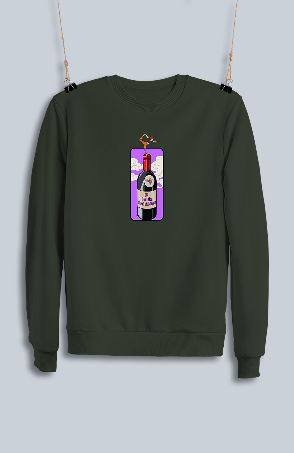 Ep İsterim Yoga Yapayım Şarap (Sweatshirt)