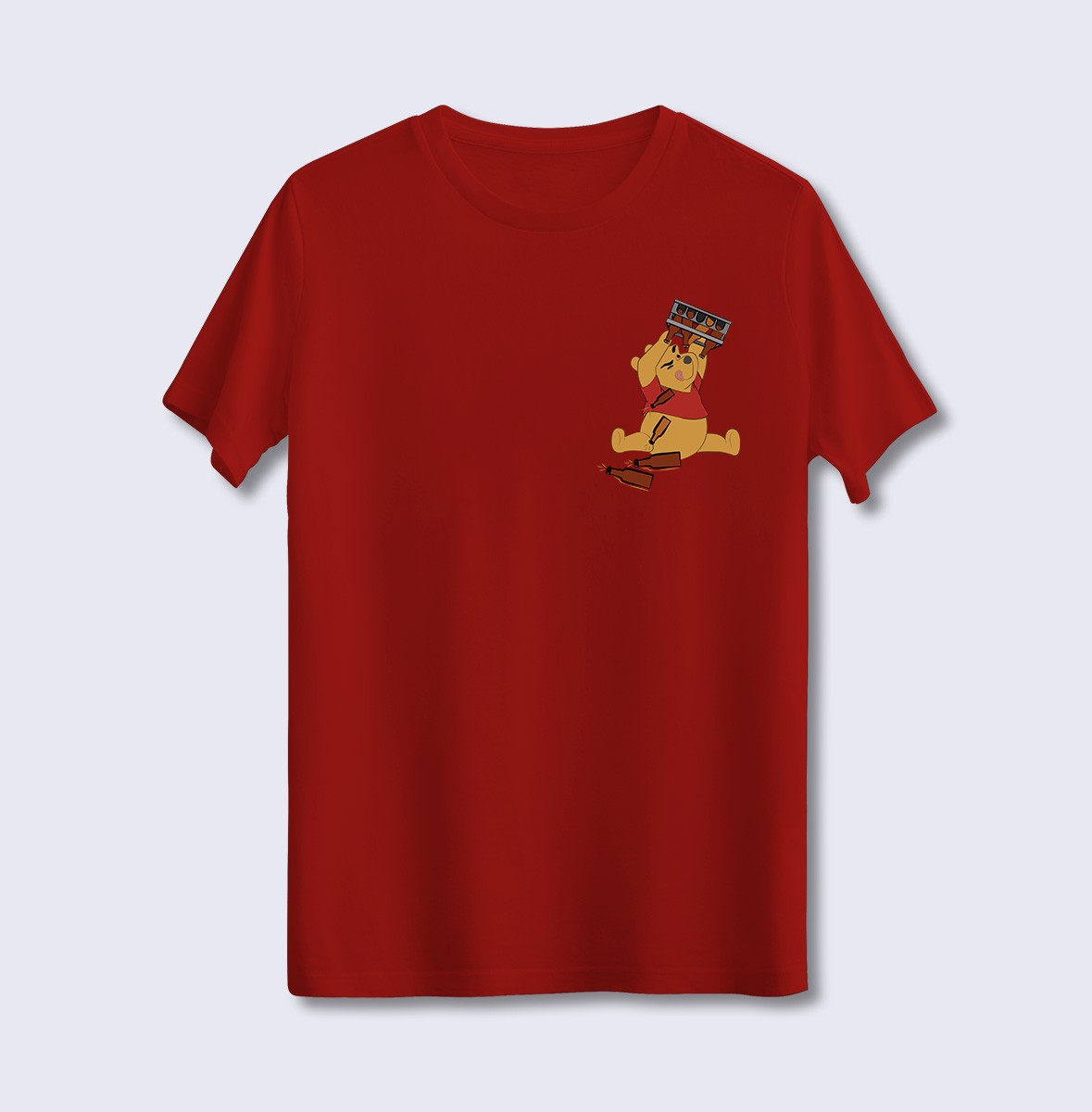 Biracı Winnie The Pooh (Üniseks Tişört)
