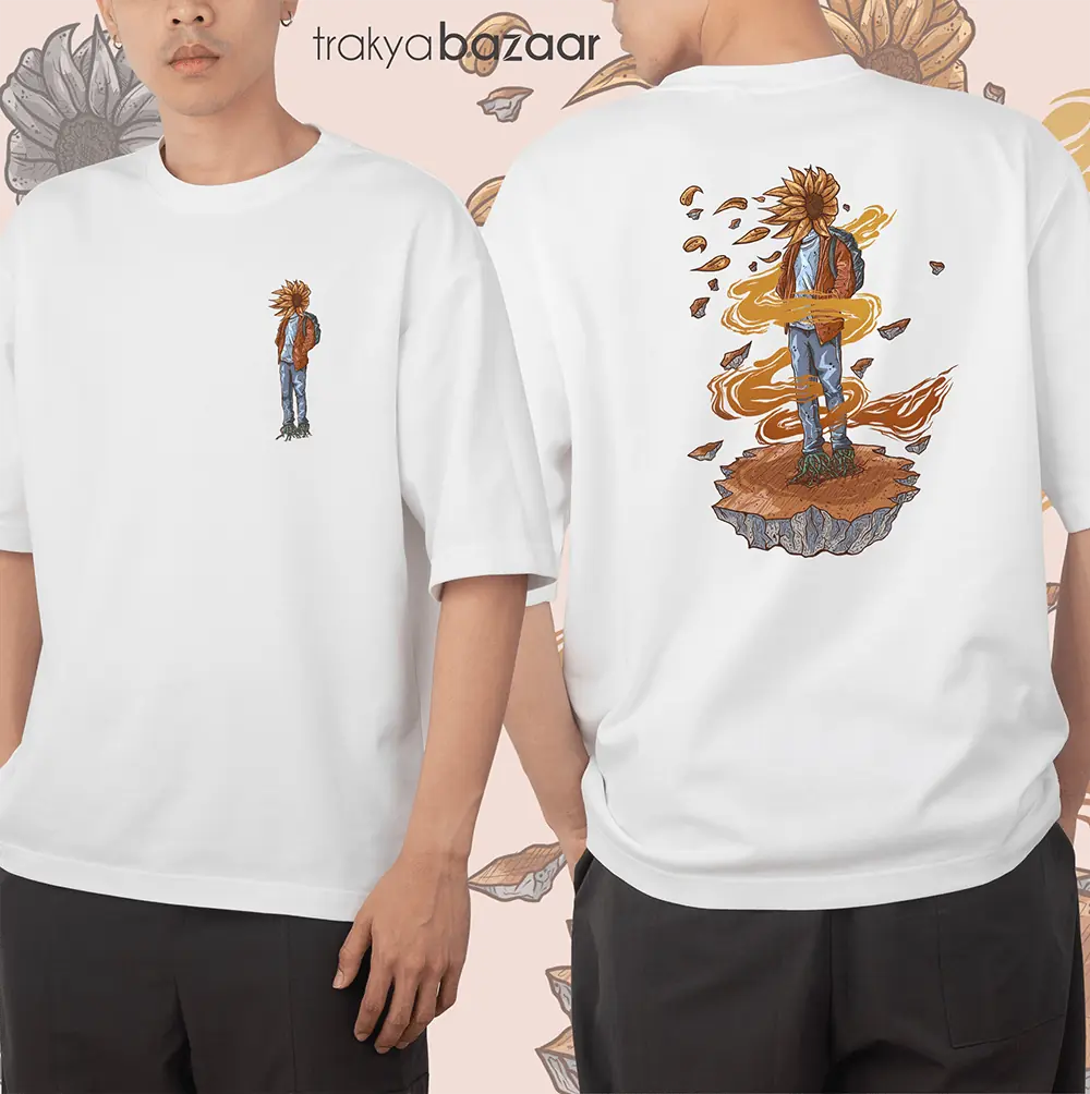 Unisex Oversize Tişört - Always Look For Wind