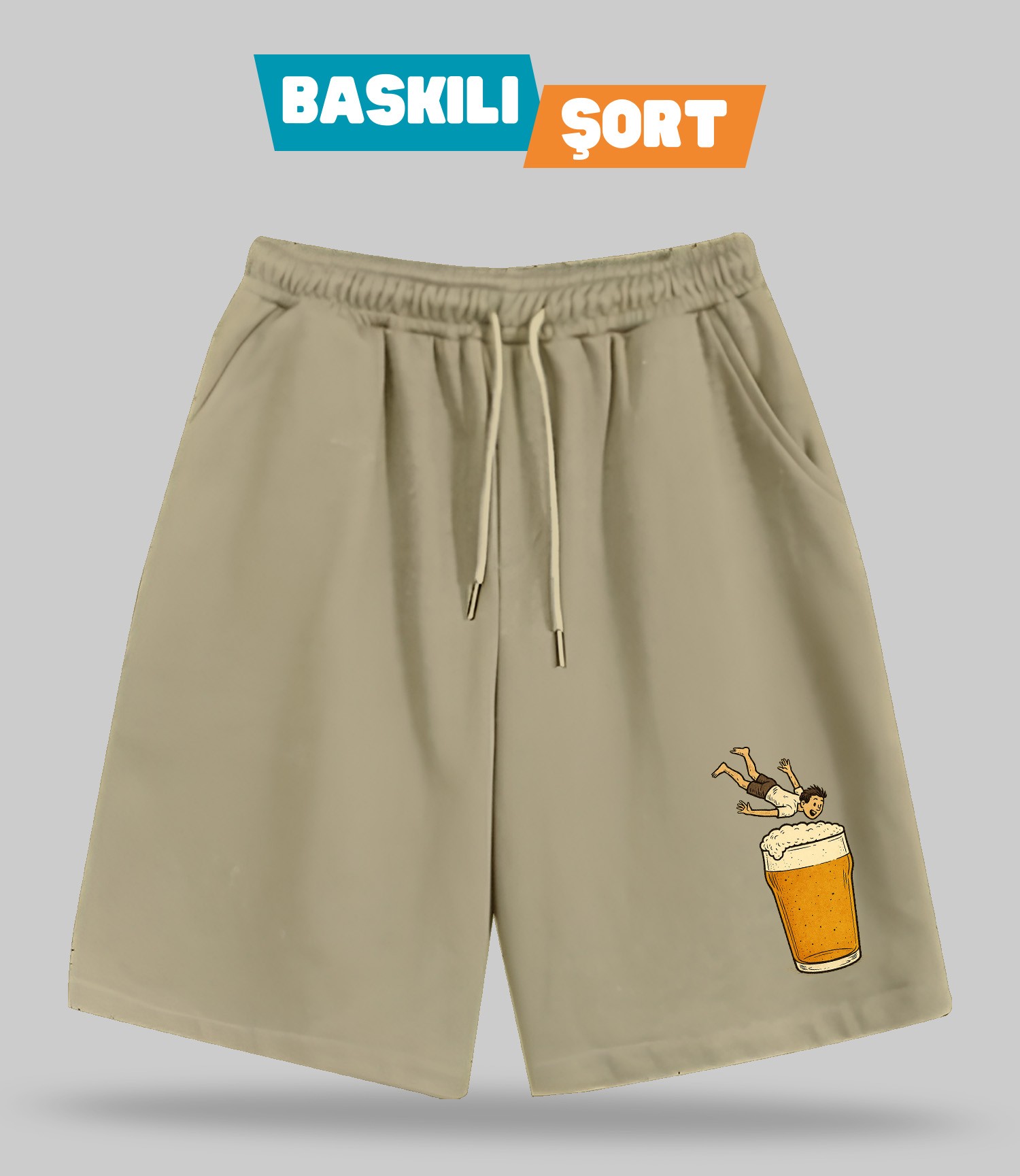 Tatil Planı 1 (Baskılı Erkek Şort)
