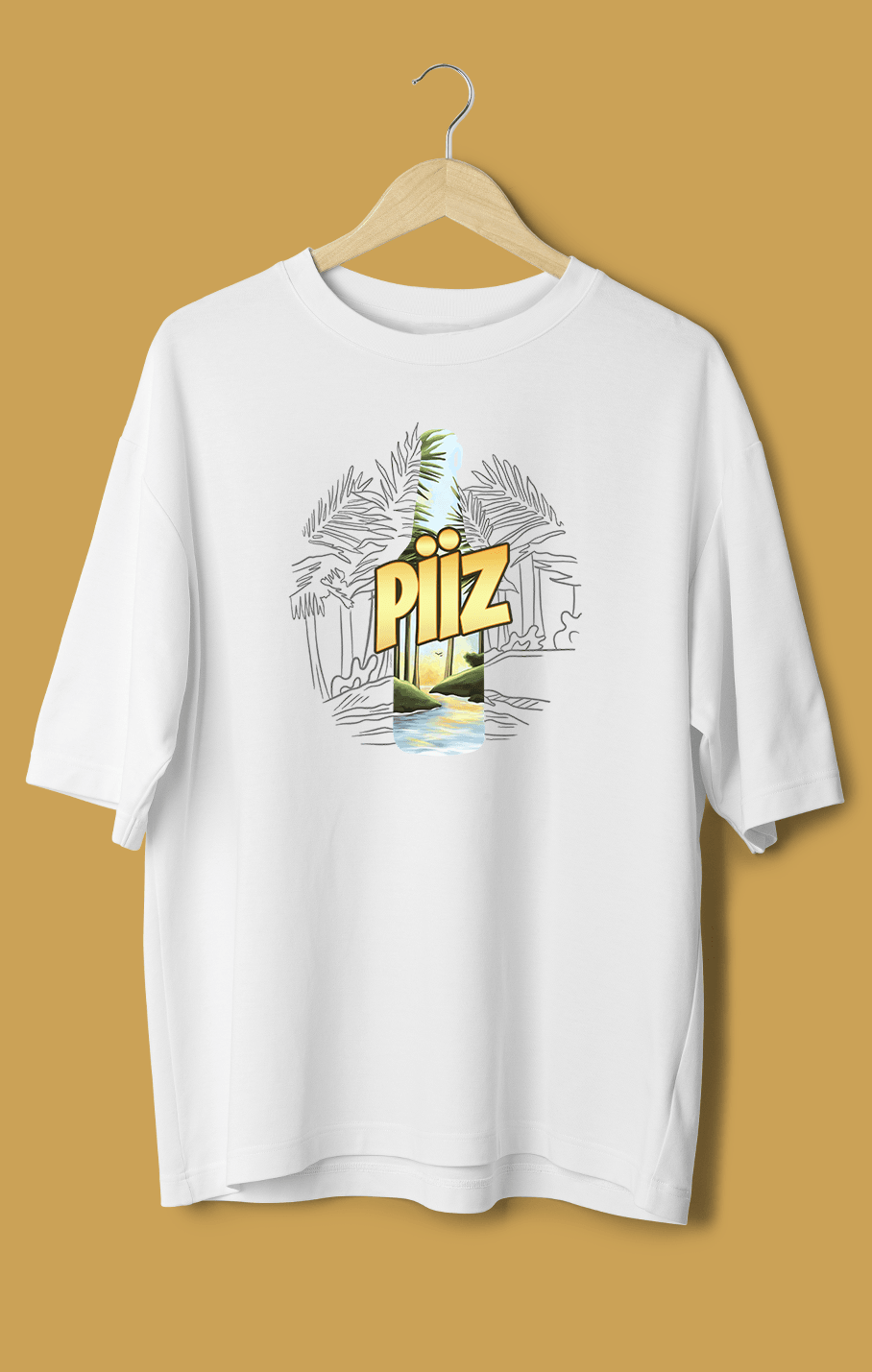 Piizde Hayat Var! (Orijinal Oversize Tişört)