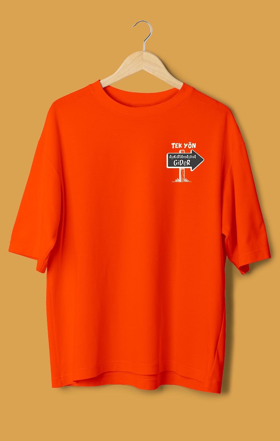 Tek Yön (Orijinal Oversize Tişört)