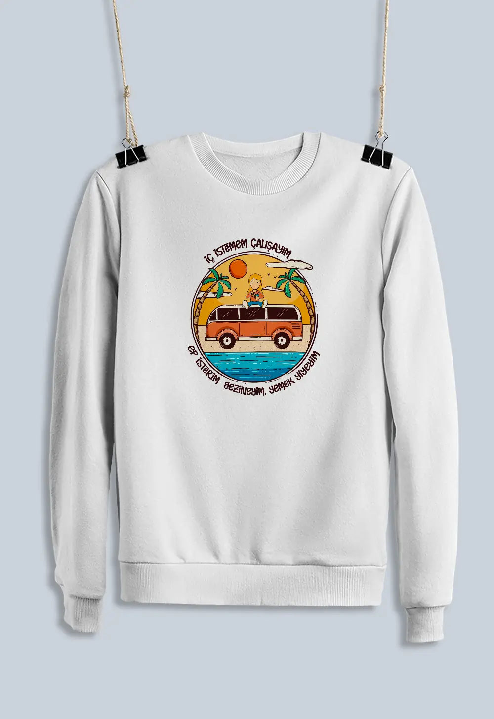 Unisex Sweatshirt - İç İstemem Çalışayım Kızçe Versiyon