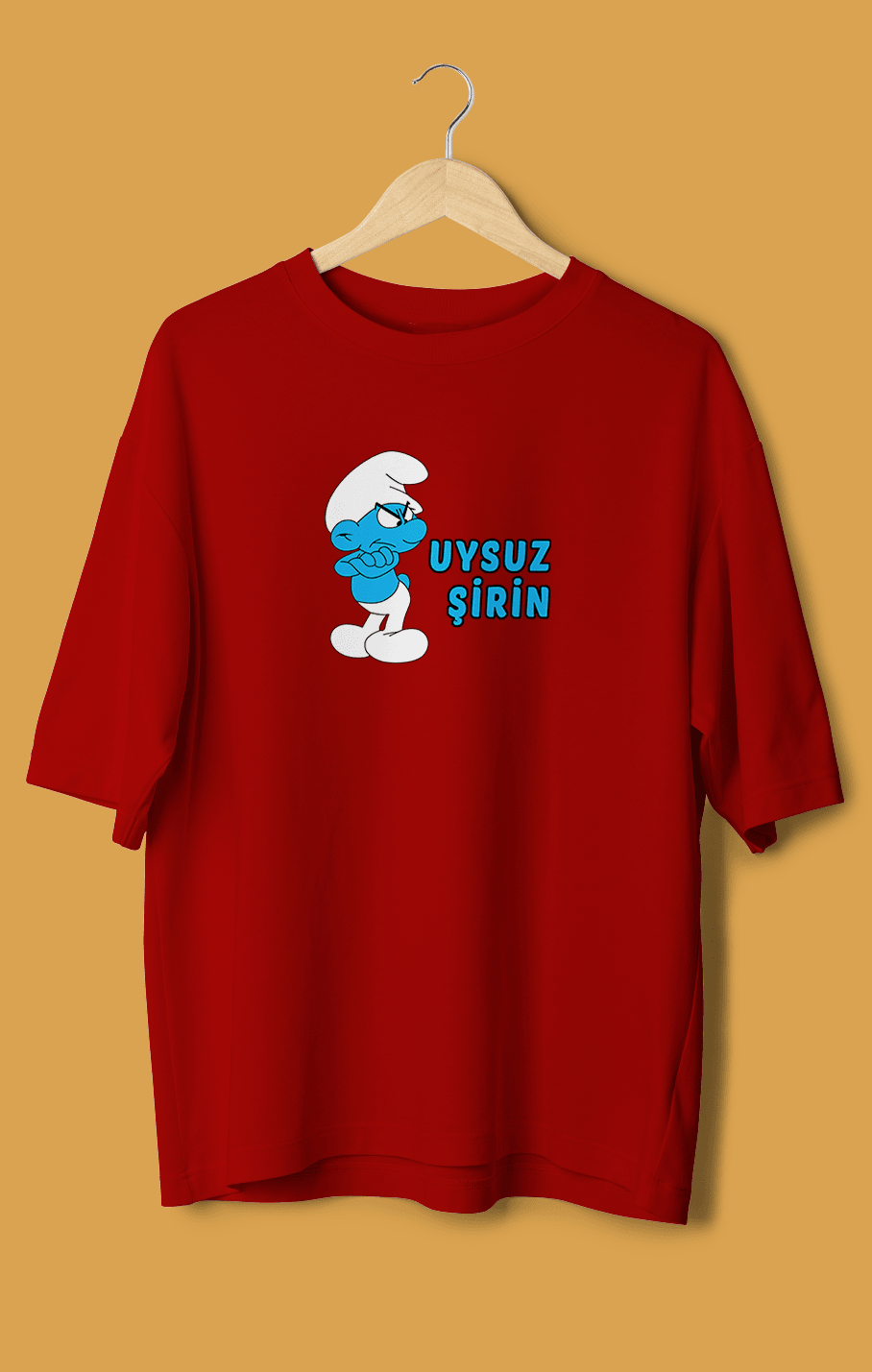 Uysuz Şirin (Orijinal Oversize Tişört)
