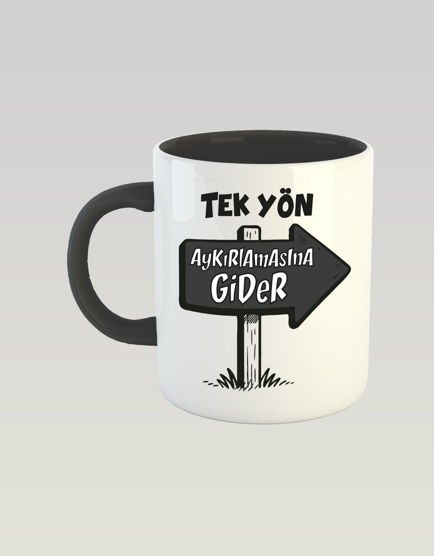 Tek Yön (Porselen Kupa)