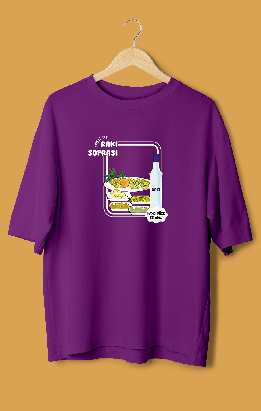 Rakı Sofrası (Orijinal Oversize Tişört)