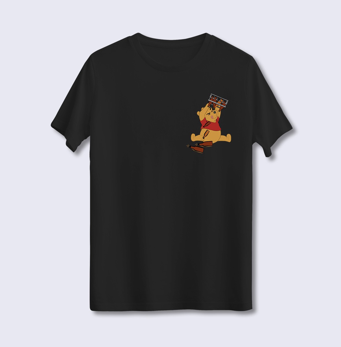 Biracı Winnie The Pooh (Üniseks Tişört)