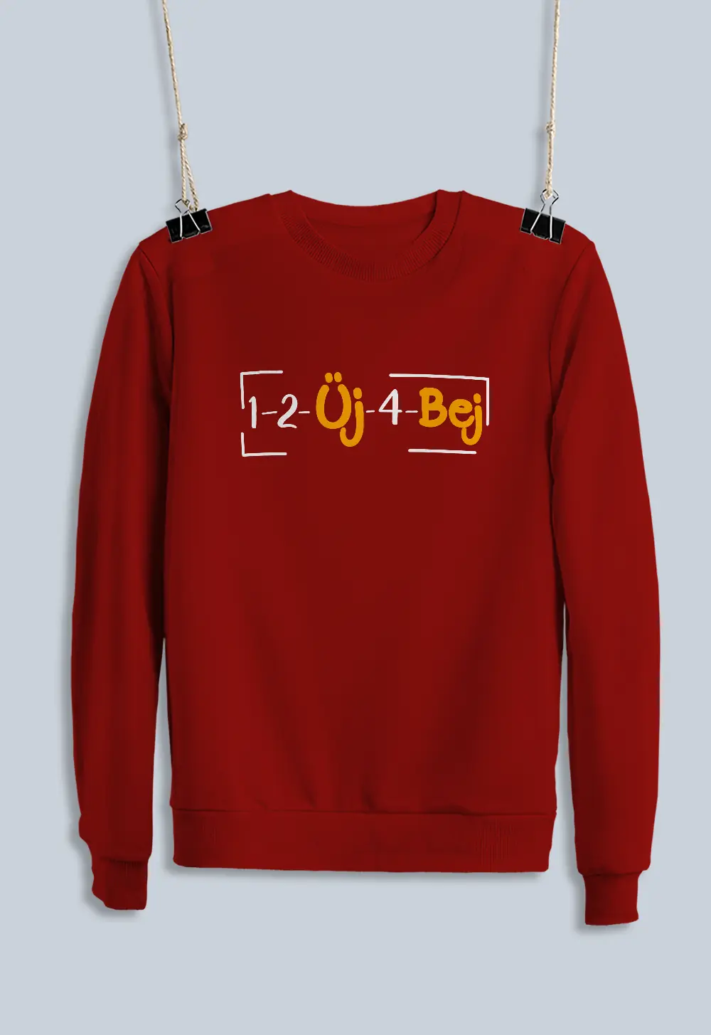 Unisex Sweatshirt - 1-2-Üj-4-Bej