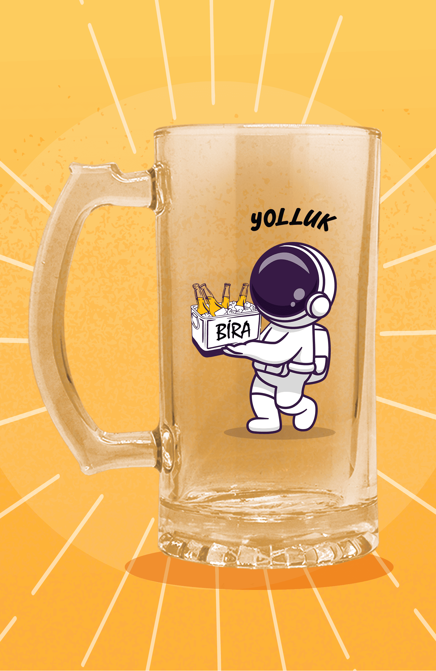 Yolluk Astronot (Bira Bardağı)