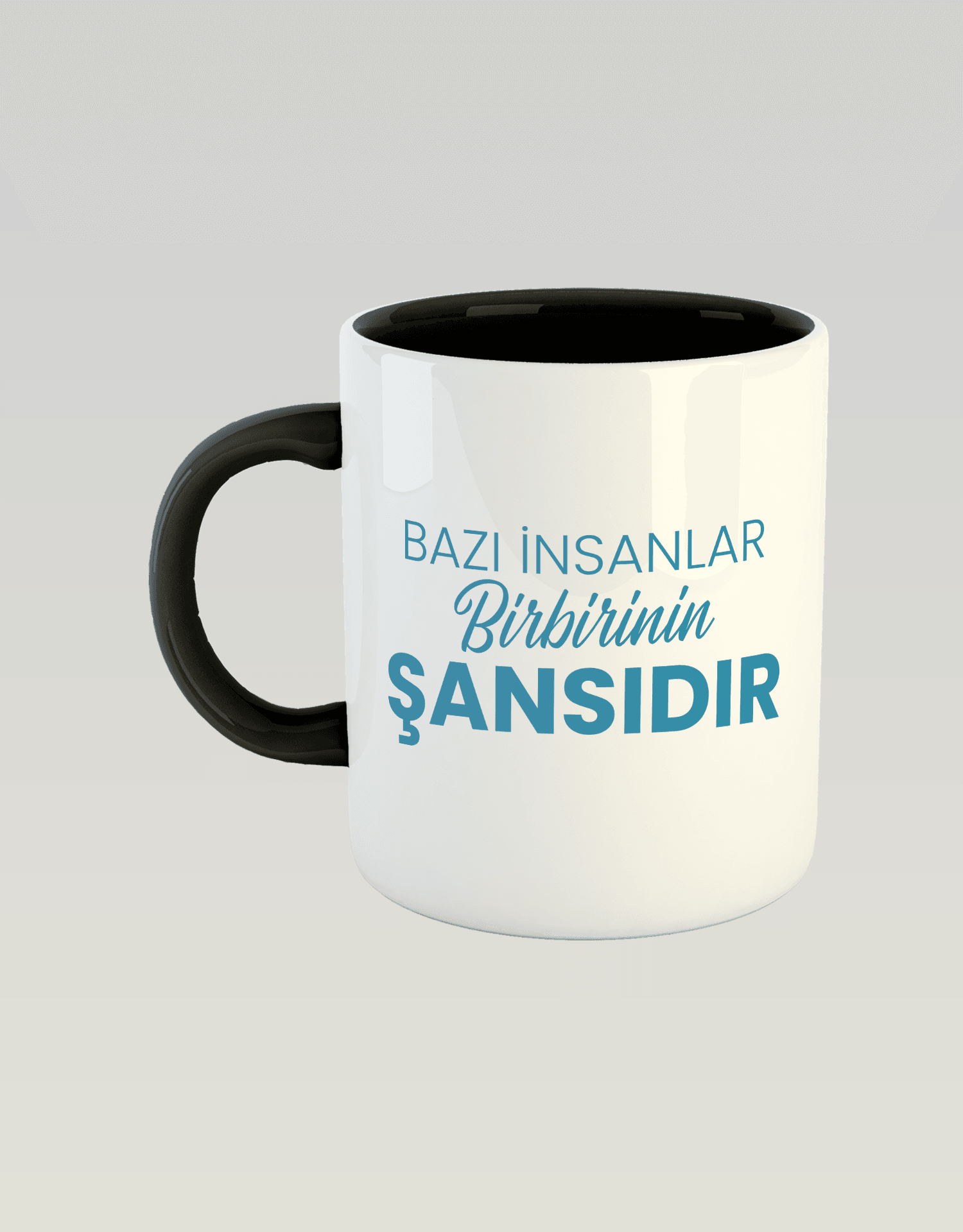 Bazı insanlar birbirinin şansıdır (Porselen Kupa)