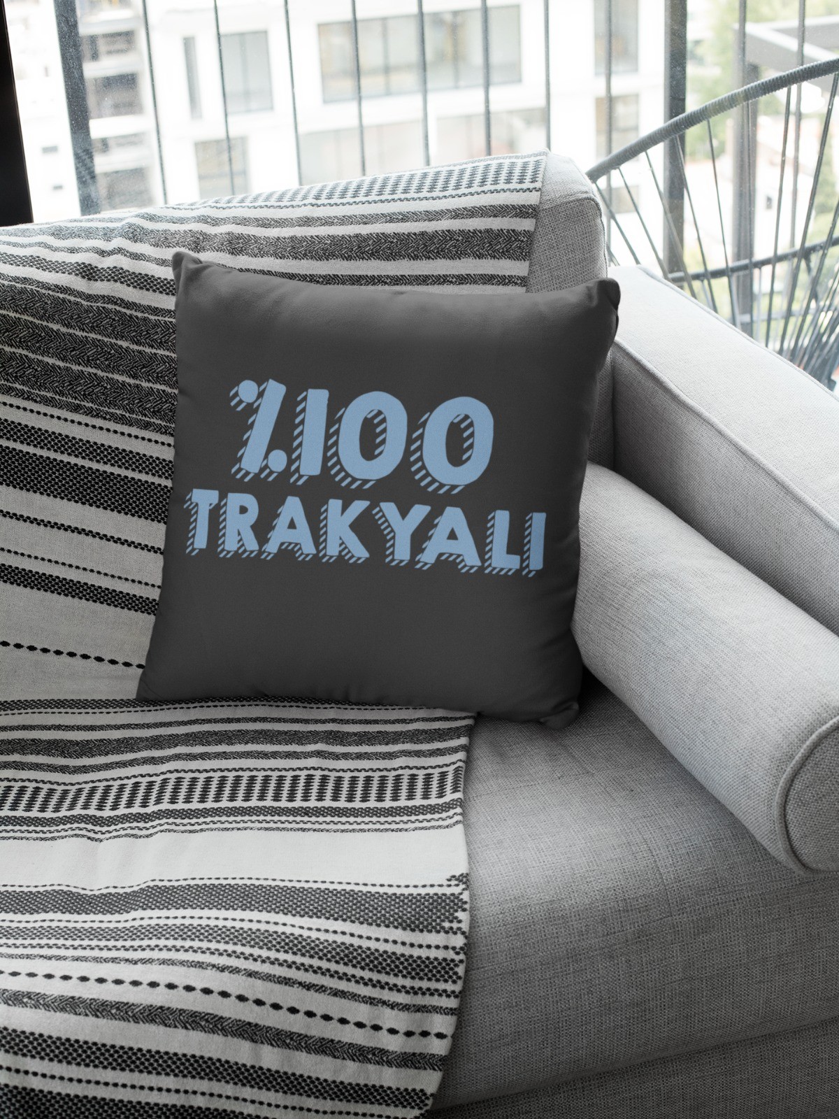 %100 Trakyalı (Kare Yastık)