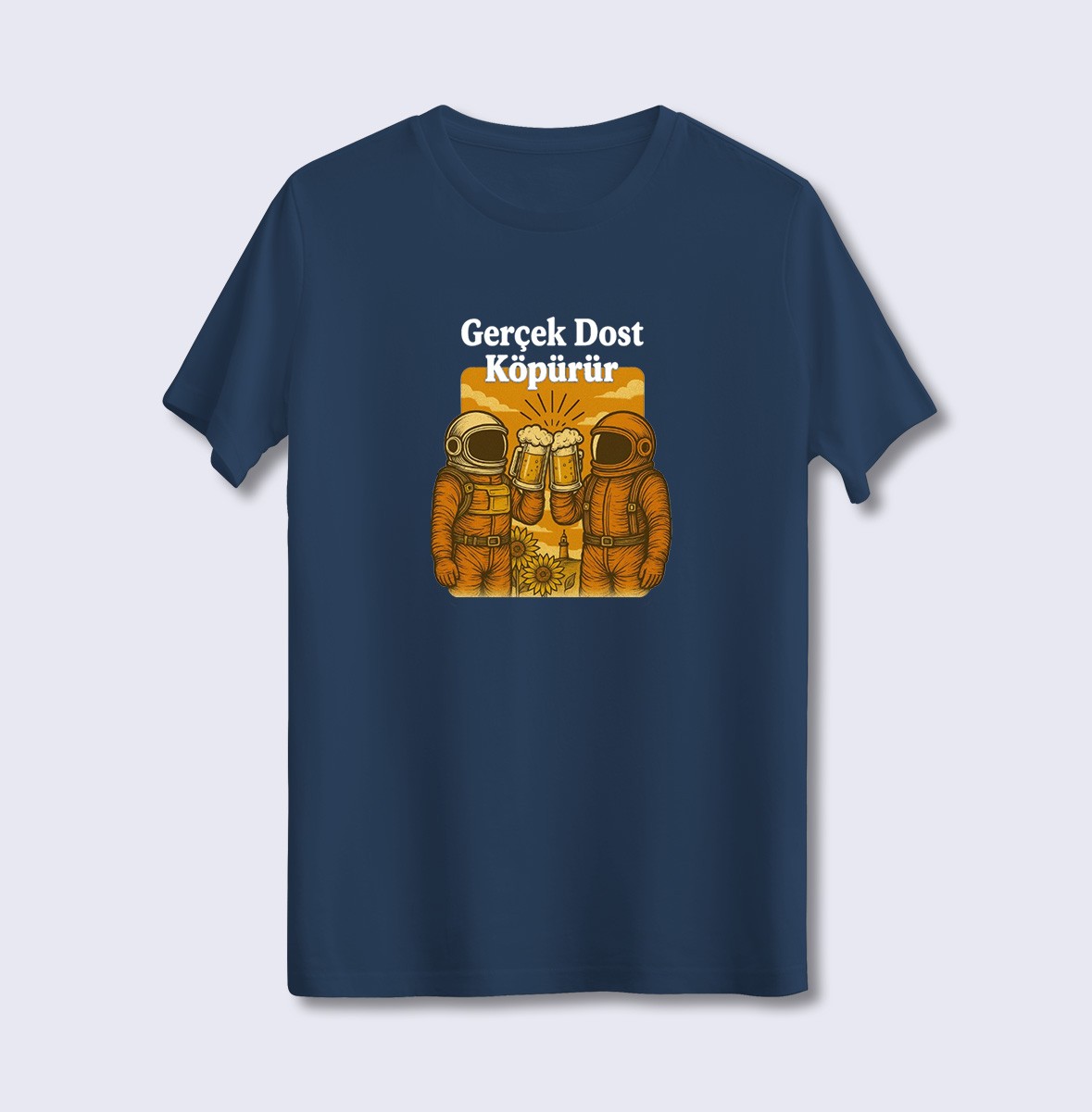 Gerçek Dost Köpürür (Üniseks Tişört)
