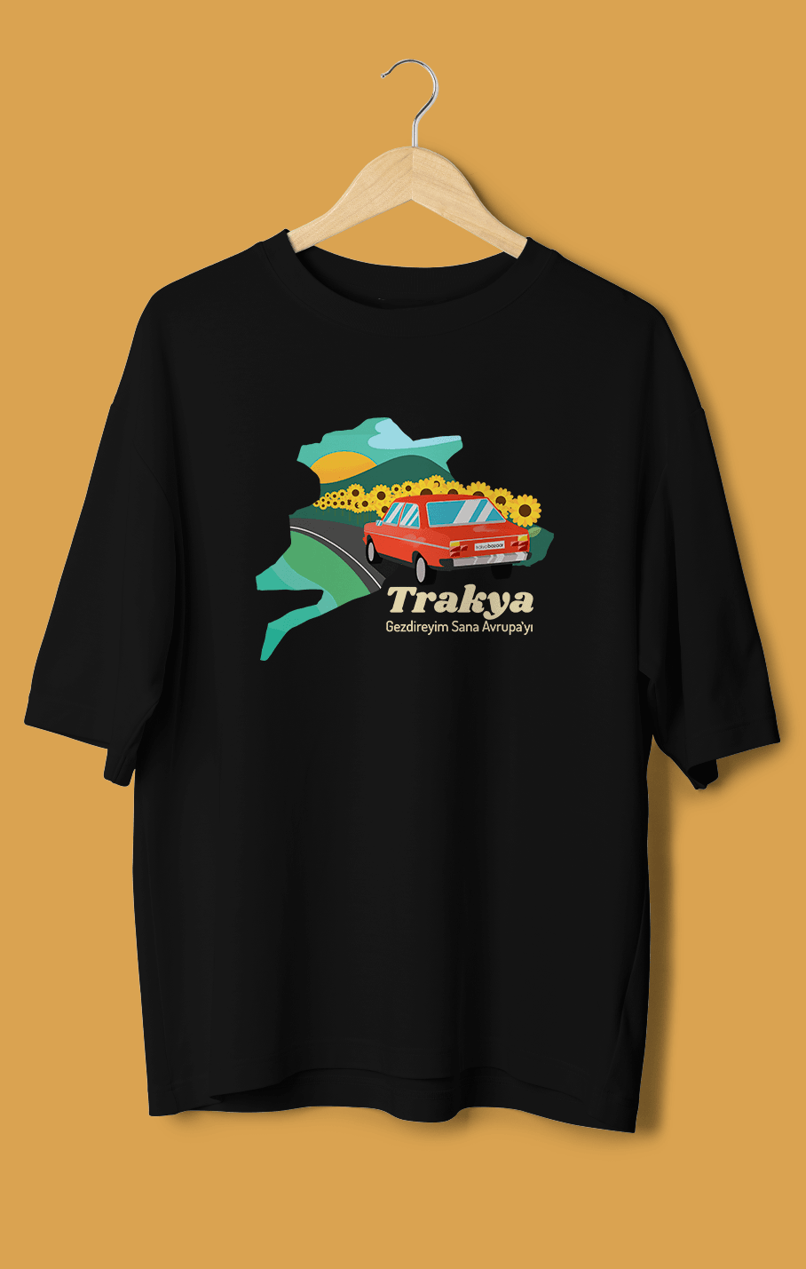 Trakya Gezdireyim Sana Avrupayı (Orijinal Oversize Tişört)