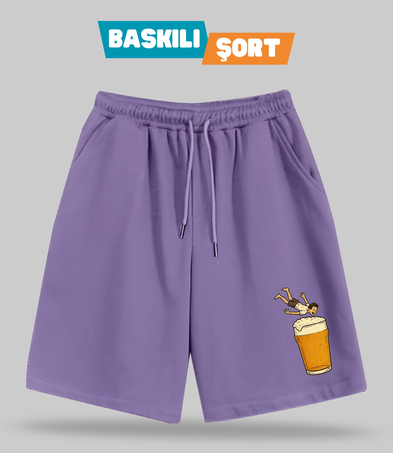 Tatil Planı 1 (Baskılı Erkek Şort)