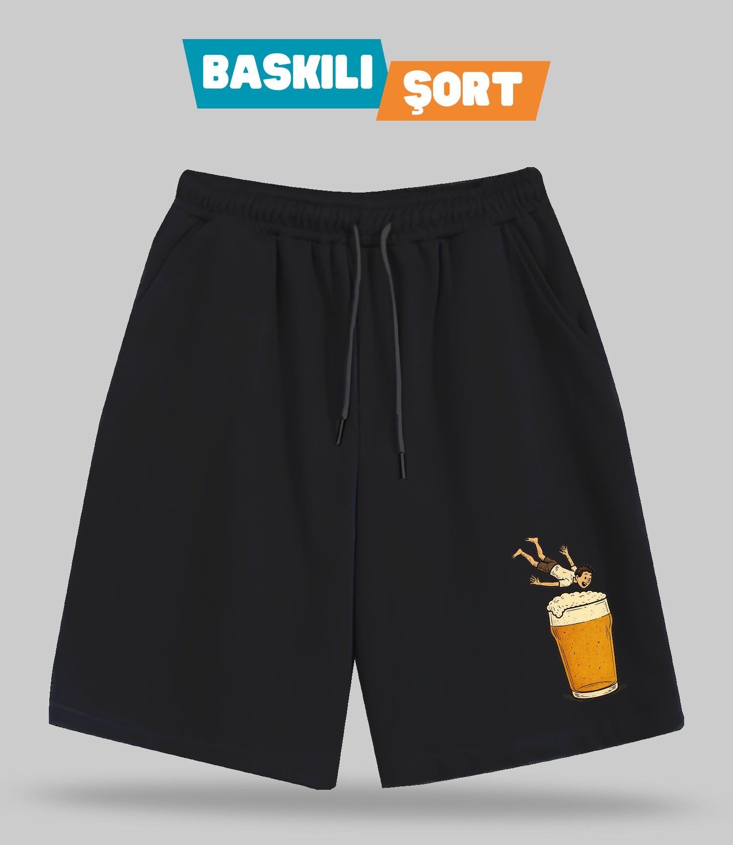 Tatil Planı 1 (Baskılı Erkek Şort)