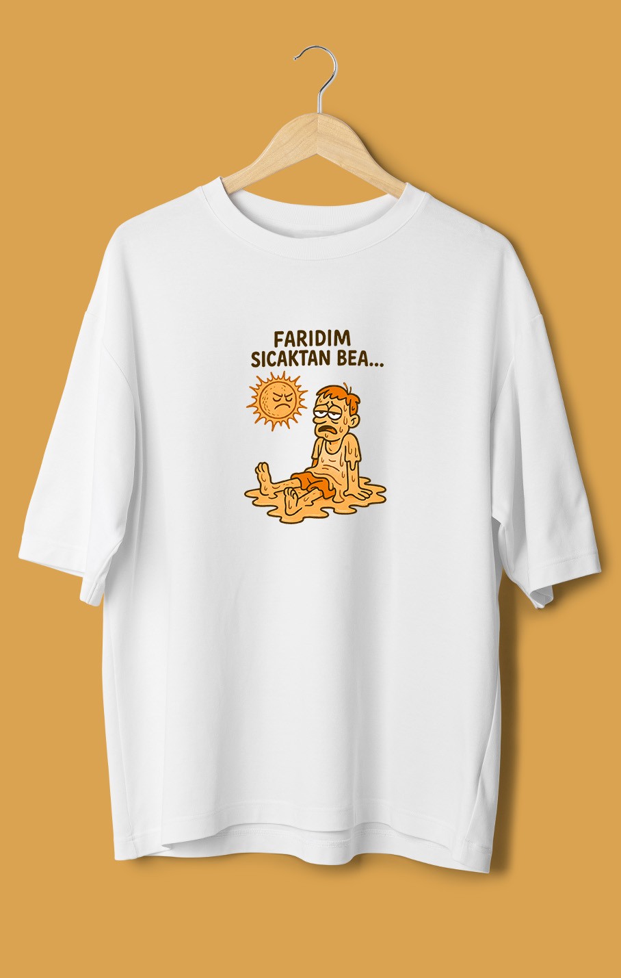 Farıdım Sıcaktan Bea (Orijinal Oversize Tişört)