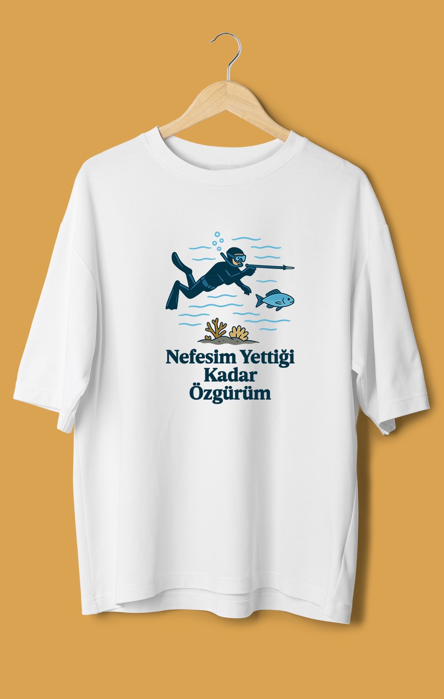 Nefesim Yettiği Kadar Özgürüm (Orijinal Oversize Tişört)