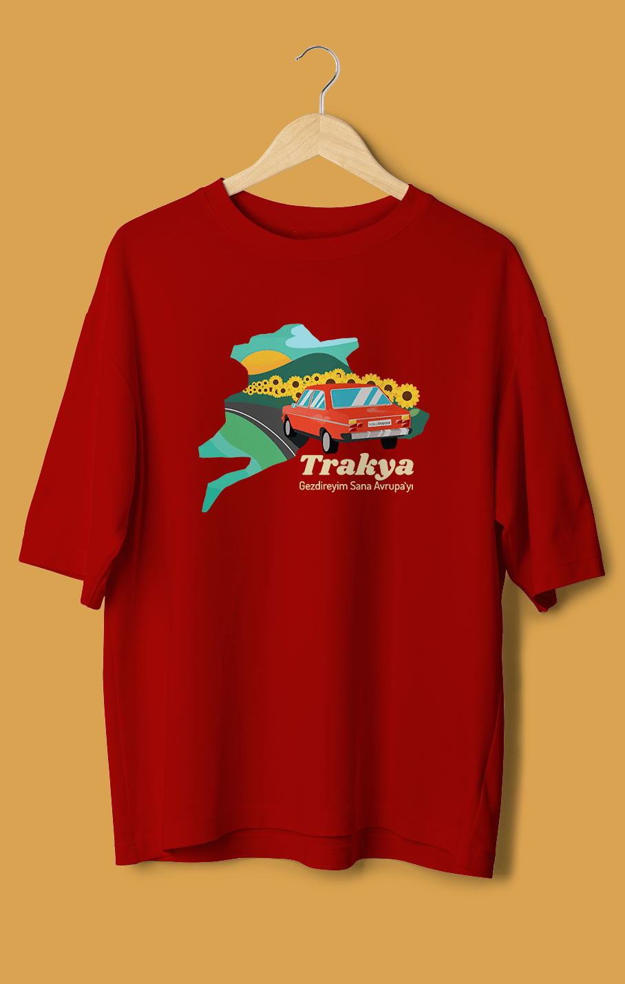Trakya Gezdireyim Sana Avrupayı (Orijinal Oversize Tişört)