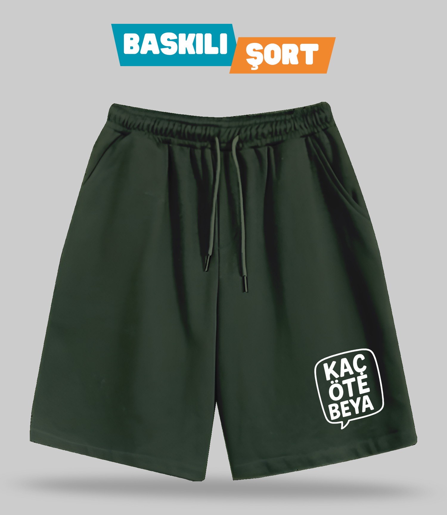 Kaç Öte Beya 2 (Baskılı Erkek Şort)