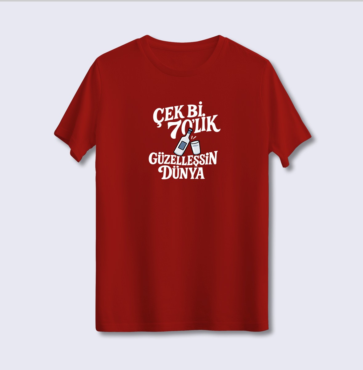 Çek Bi 70'Lik Güzelleşsin Dünya (Üniseks Tişört)
