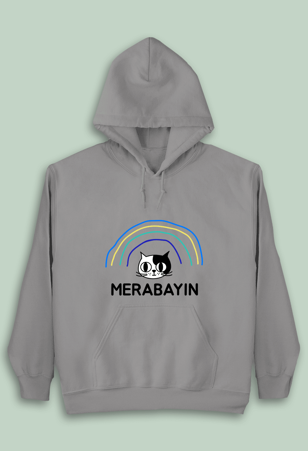 Merabayın Kedi (Çocuk Kapüşonlu)