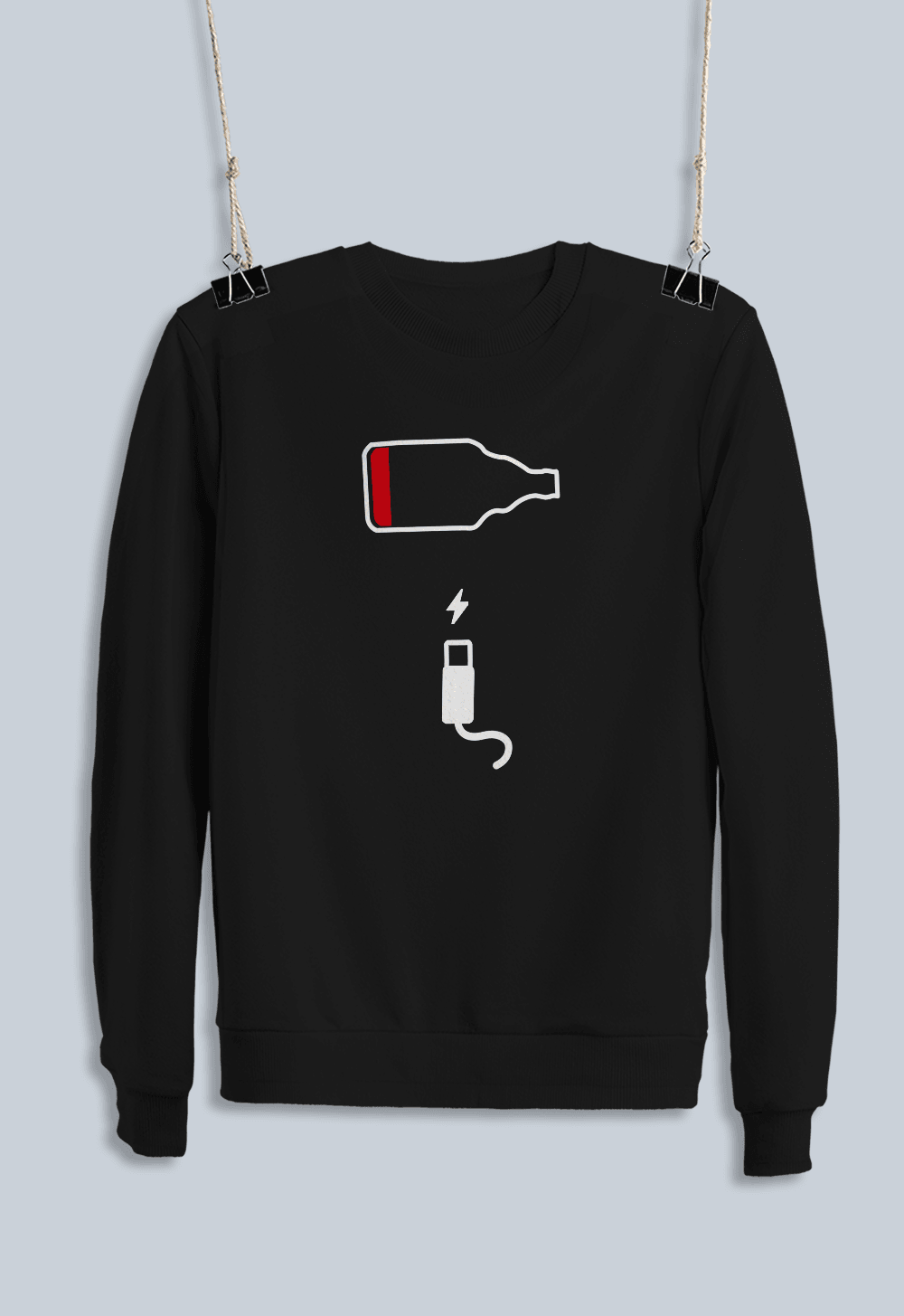 17) Bira Şarj Tasarımı (Sweatshirt)