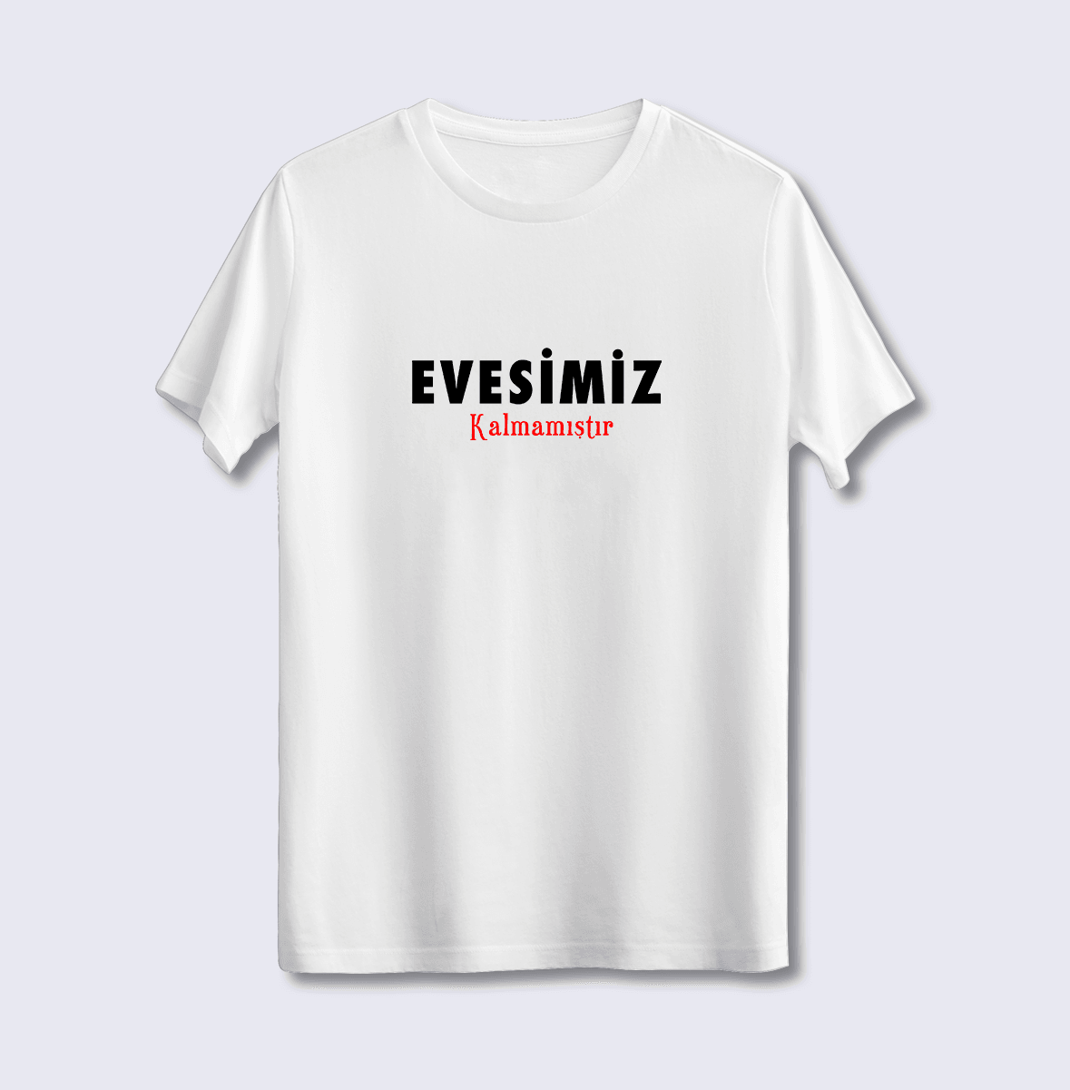 Evesimiz Kalmamıştır (Üniseks Tişört)