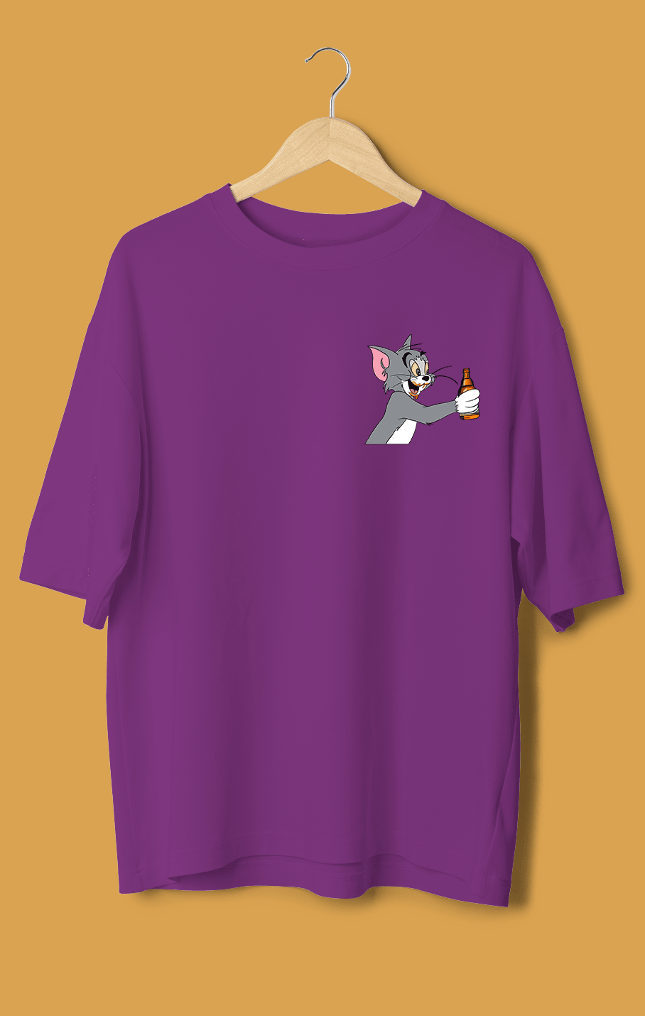 Tom ve Jerry Orijinal Oversize Tişört – Efsane Çiftle Rahat Tarz