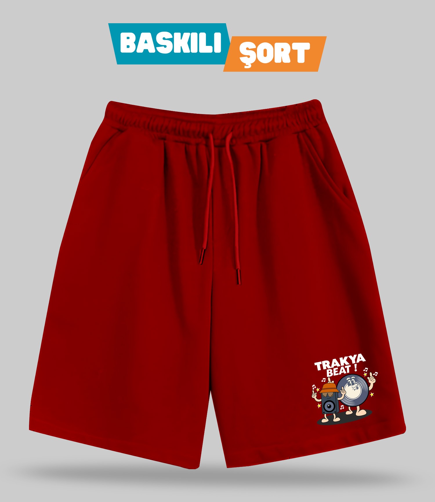 Trakya Beat! (Baskılı Erkek Şort)