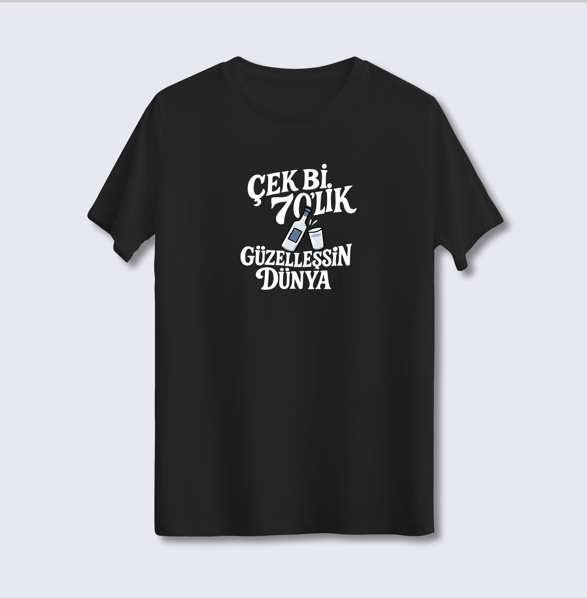 Çek Bi 70'Lik Güzelleşsin Dünya (Üniseks Tişört)