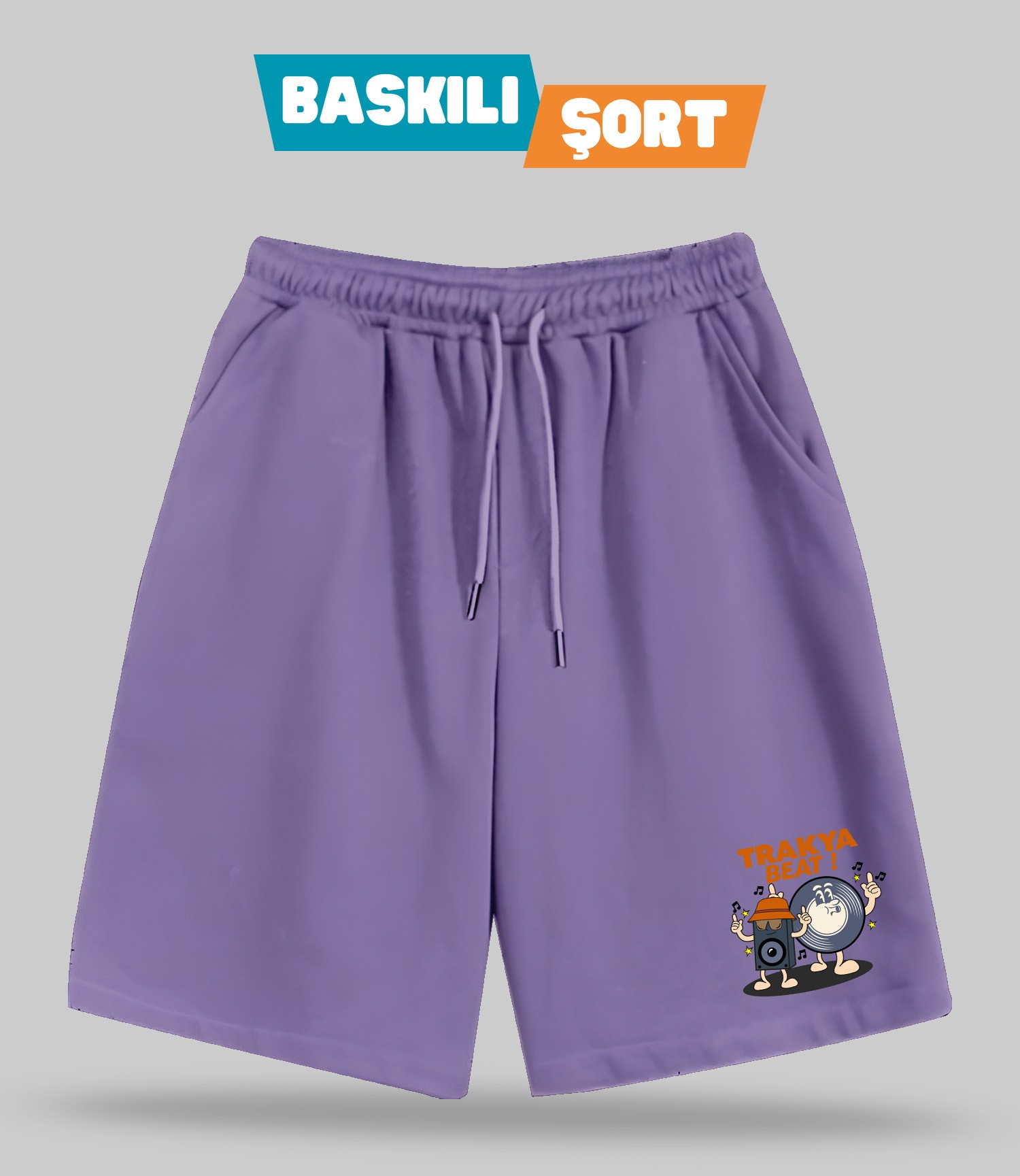 Trakya Beat! (Baskılı Erkek Şort)