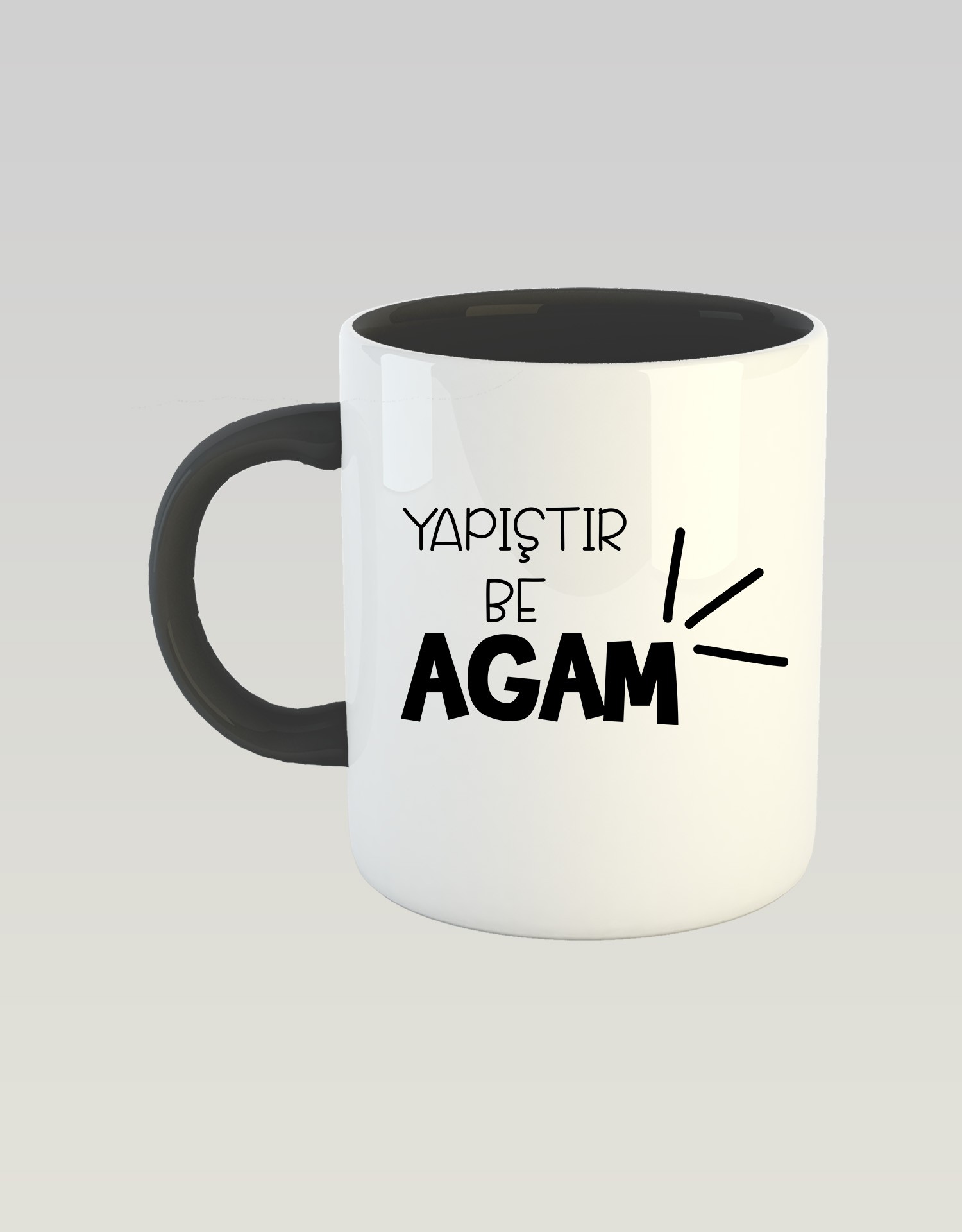 Yapıştır Be Agam (Porselen Kupa)