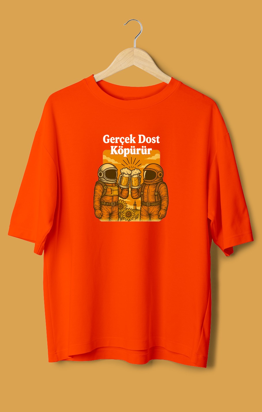 Gerçek Dost Köpürür (Orijinal Oversize Tişört)