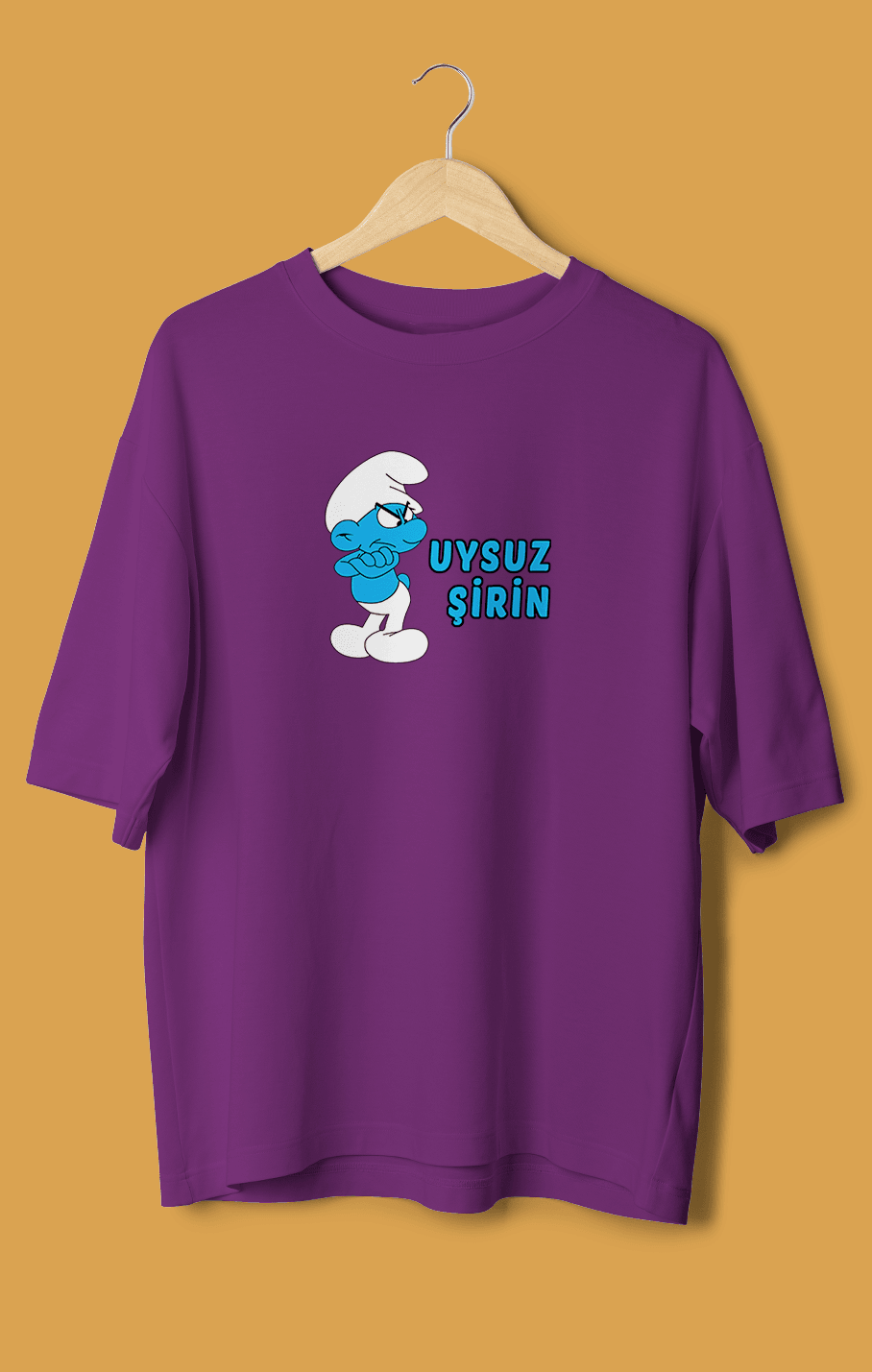 Uysuz Şirin (Orijinal Oversize Tişört)