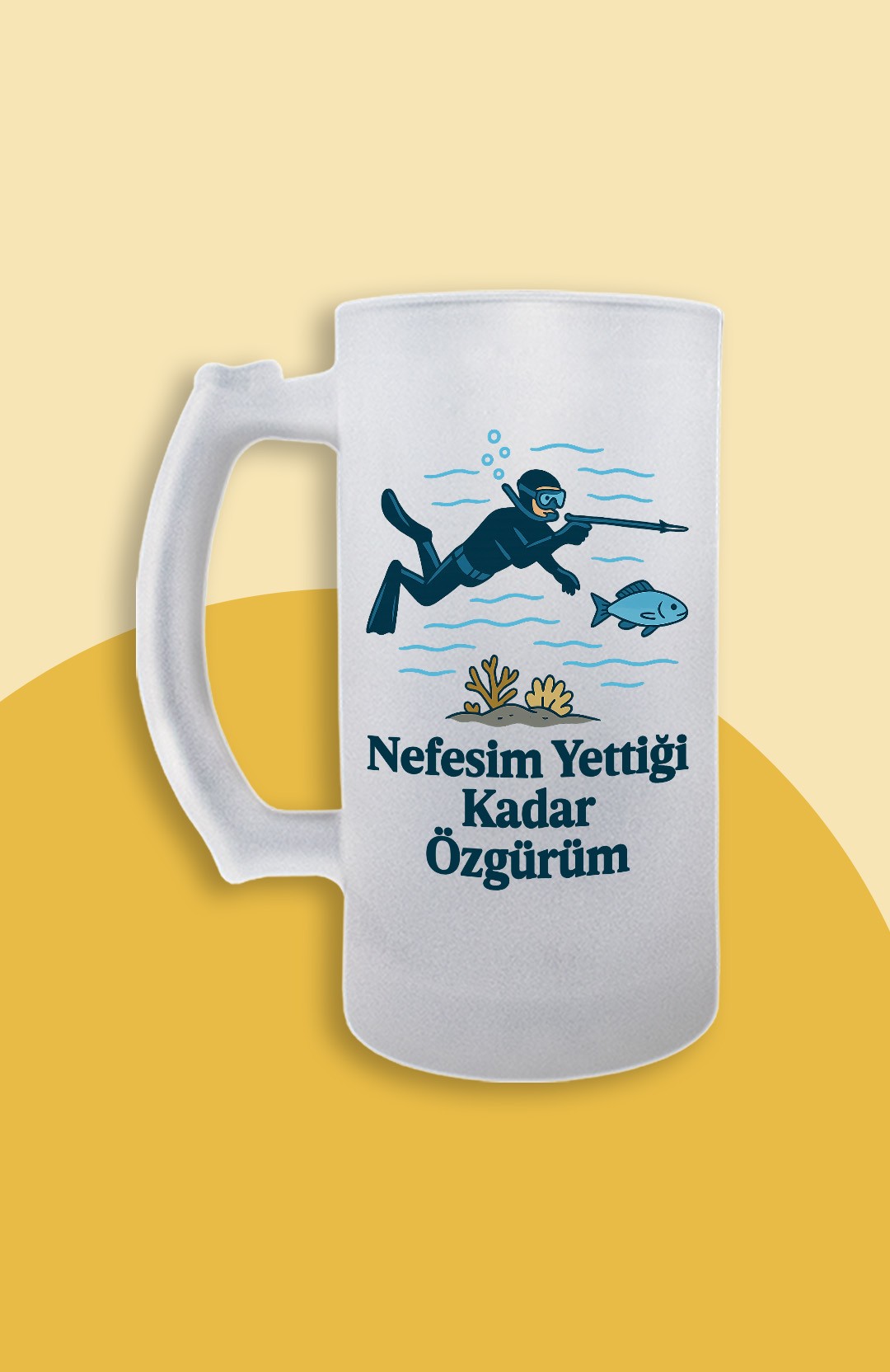 Nefesim Yettiği Kadar Özgürüm (Bira Bardağı)