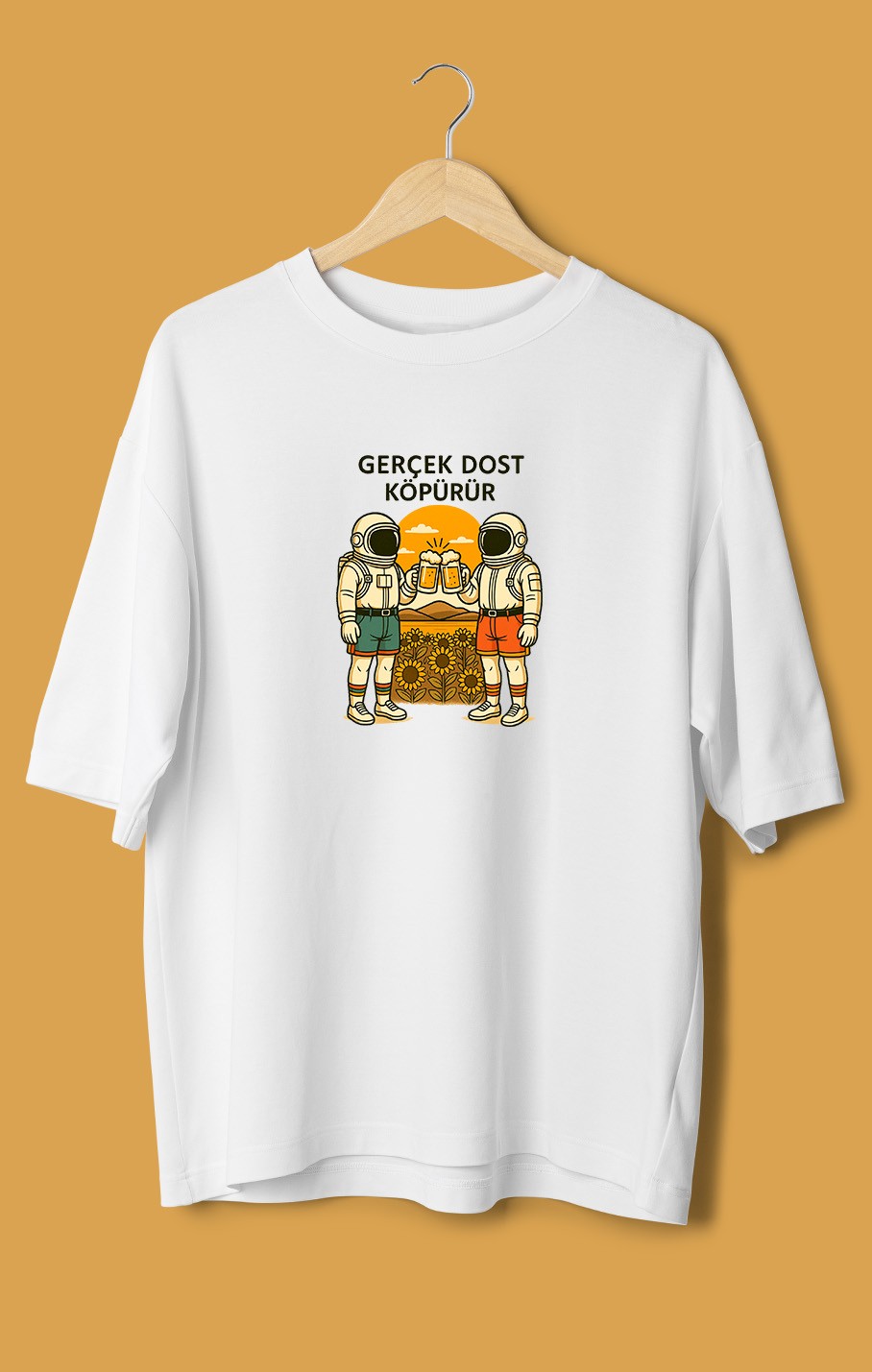 Gerçek Dost Köpürür 2 (Orijinal Oversize Tişört)