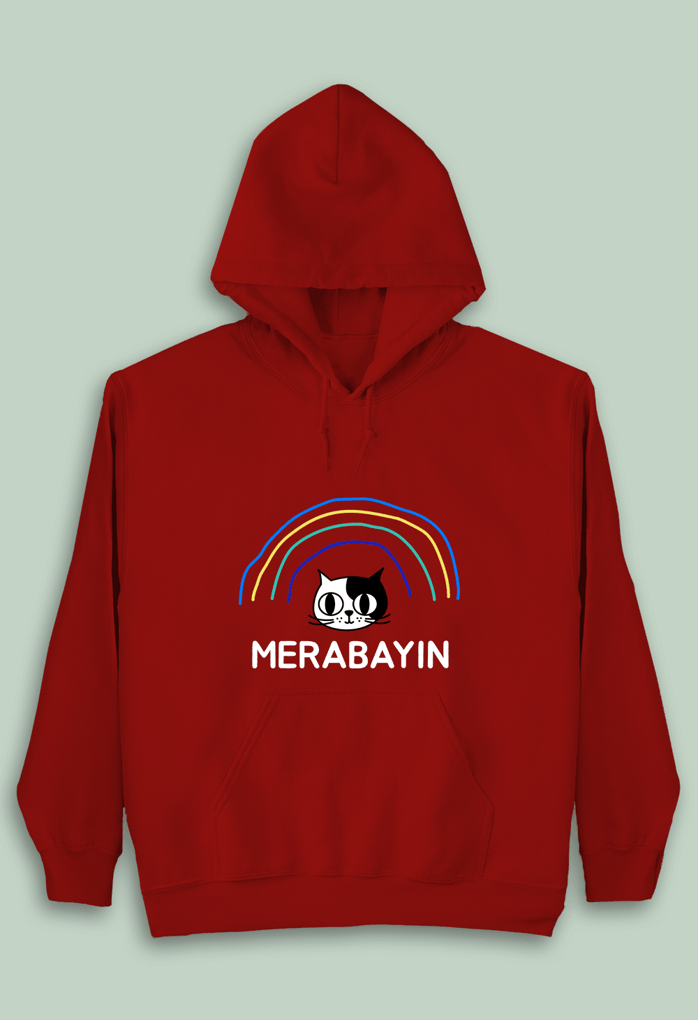Merabayın Kedi (Çocuk Kapüşonlu)