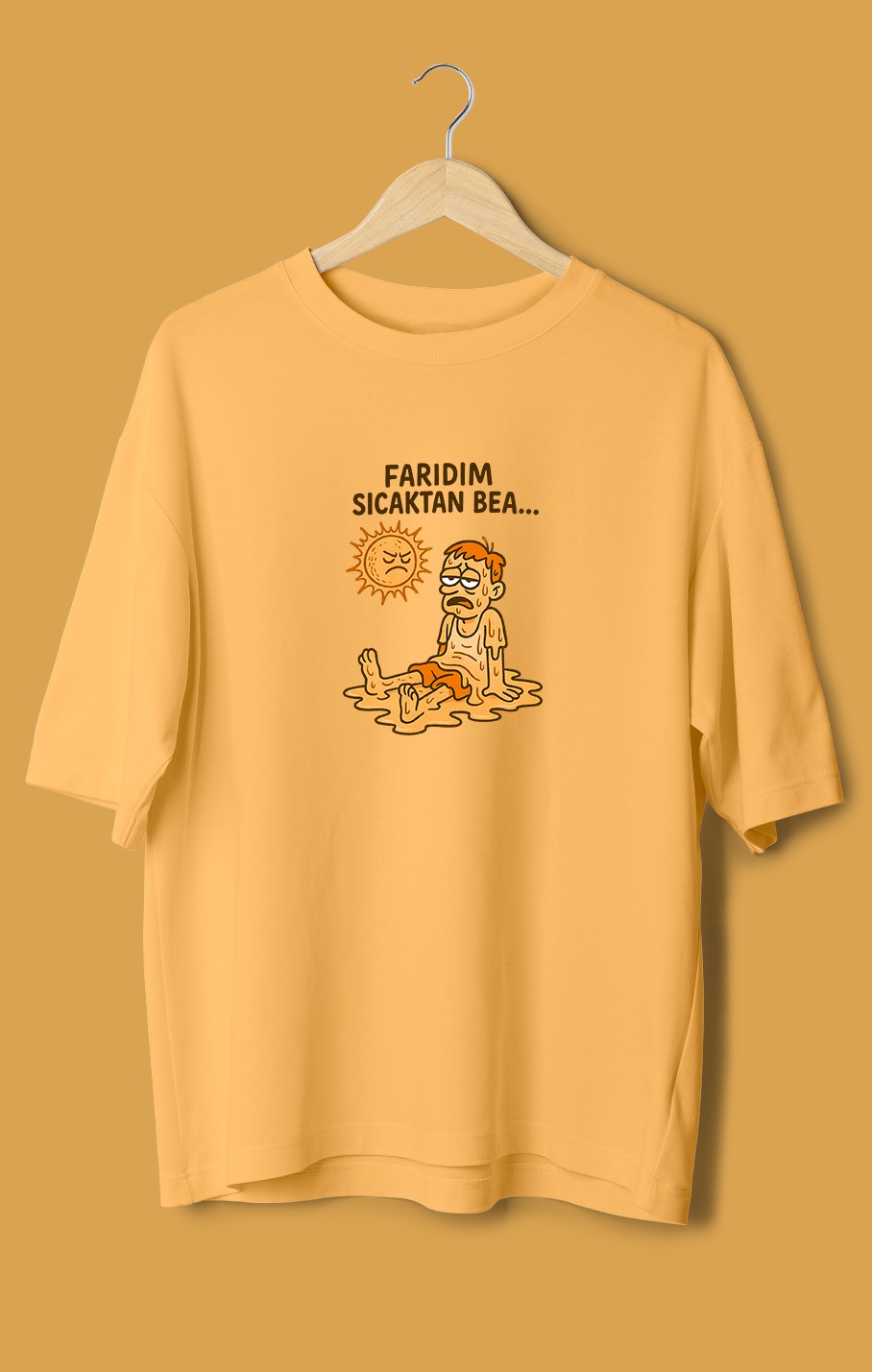 Farıdım Sıcaktan Bea (Orijinal Oversize Tişört)