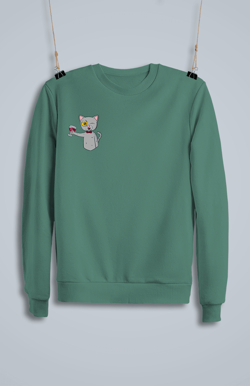 Şarapçı Kedi (Sweatshirt)
