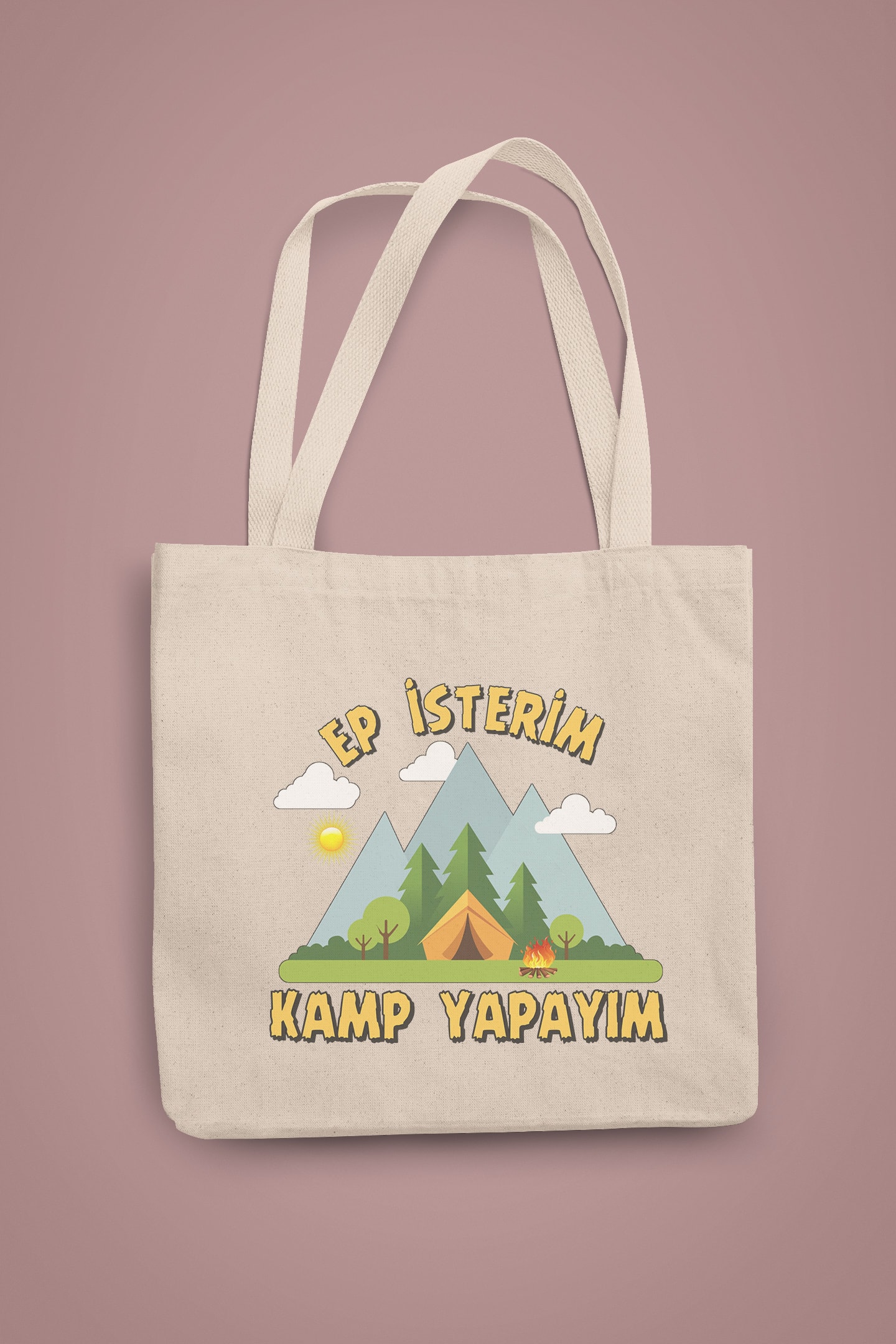 Ep İsterim Kamp Yapayım (Bez Çanta)