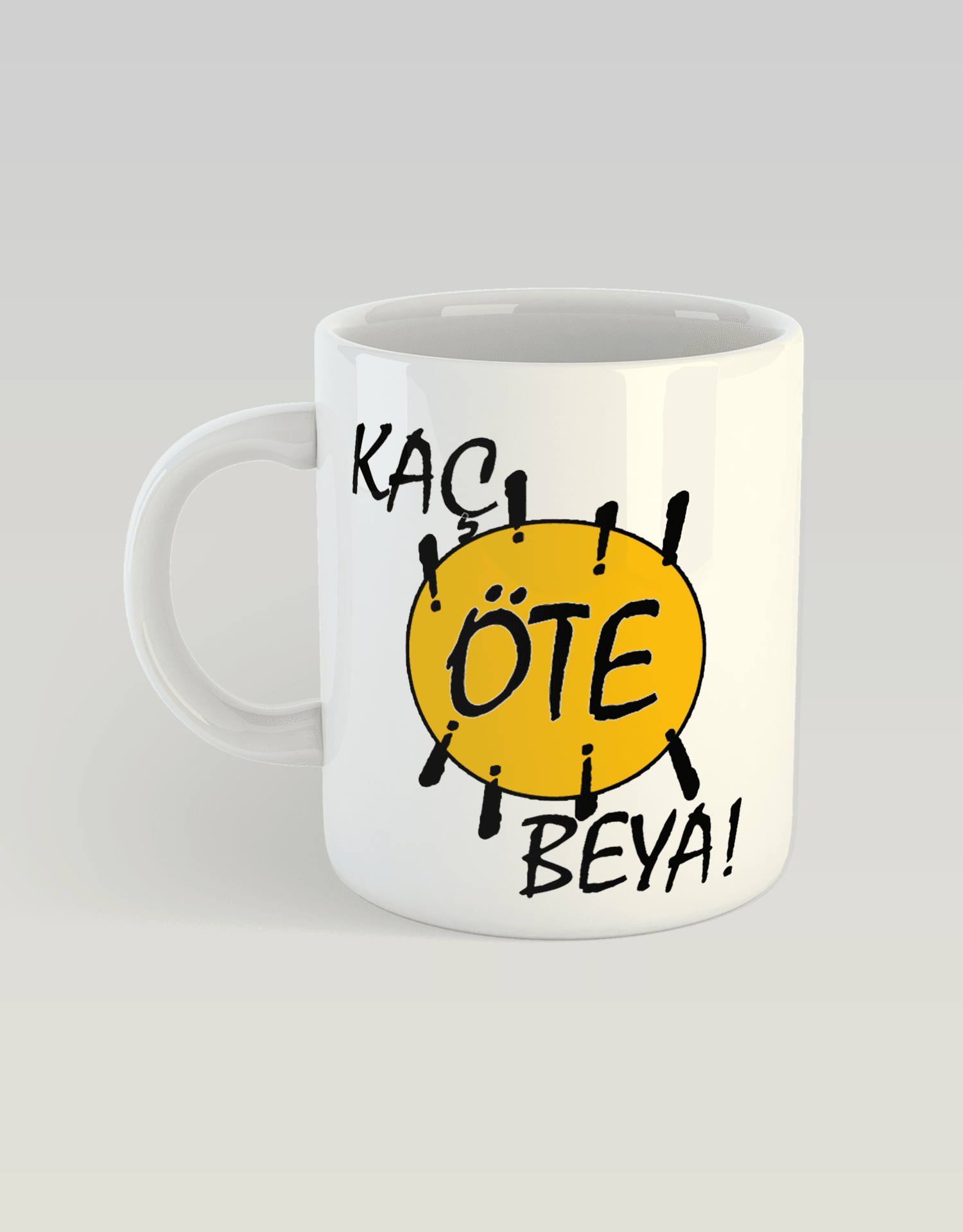 Kaç Öte Beya (Porselen Kupa)