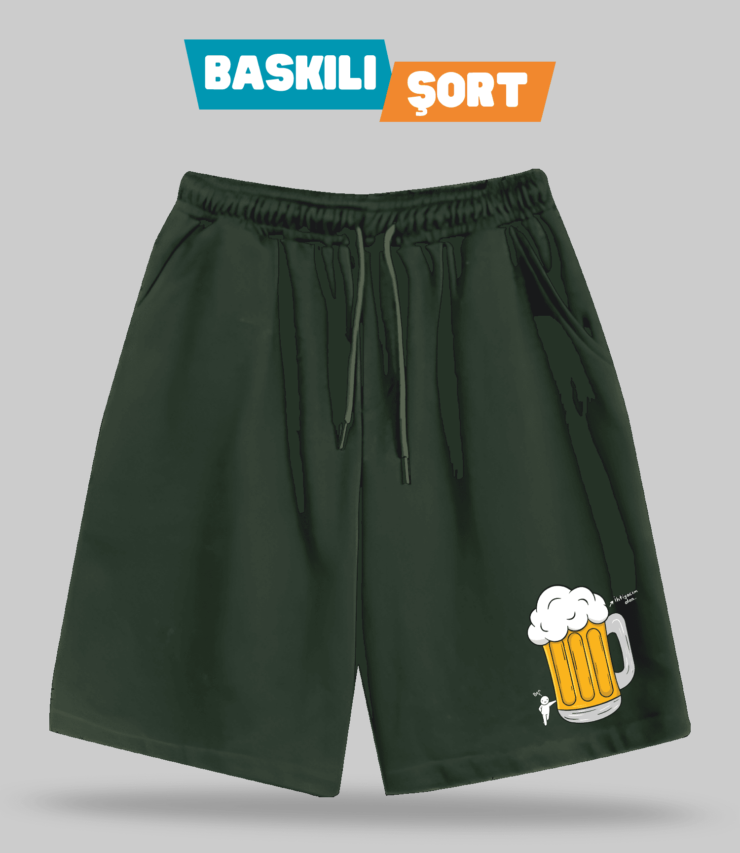 İhtiyacım Olan Bira (Baskılı Erkek Şort)