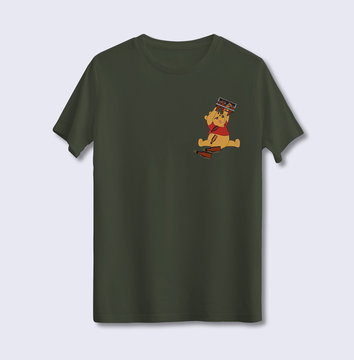 Biracı Winnie The Pooh (Üniseks Tişört)