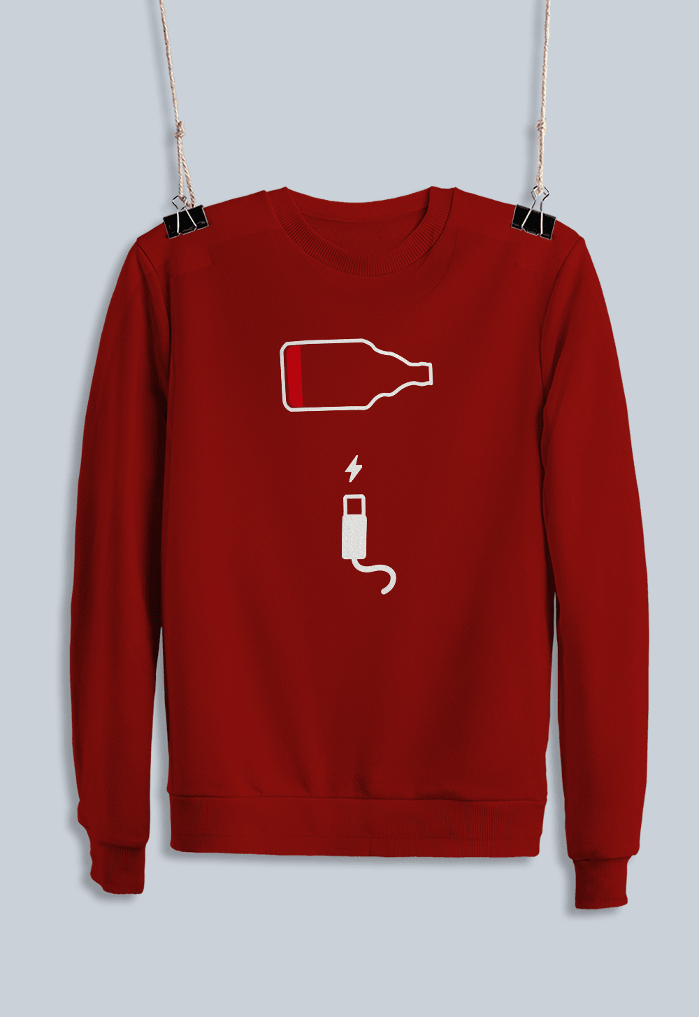 17) Bira Şarj Tasarımı (Sweatshirt)