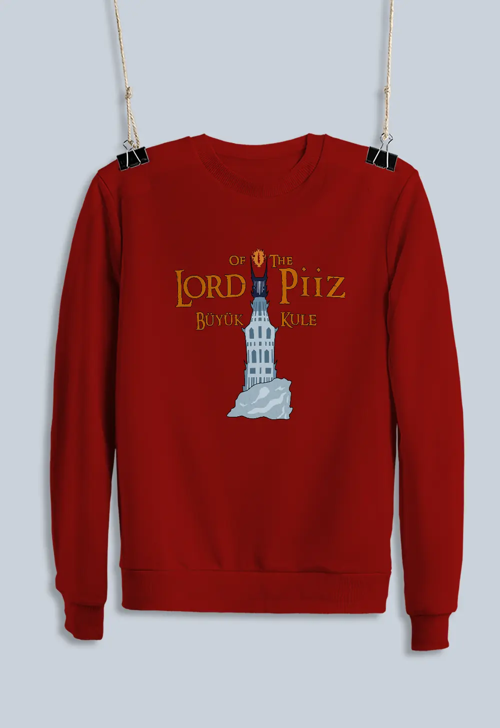 Unisex Sweatshirt - Lord Of The Piiz Büyük Kule