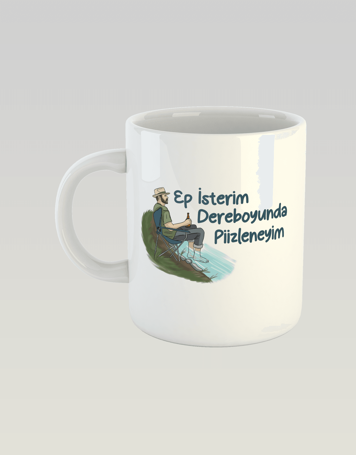 Ep İsterim Dereboyunda Piizleneyim (Porselen Kupa)