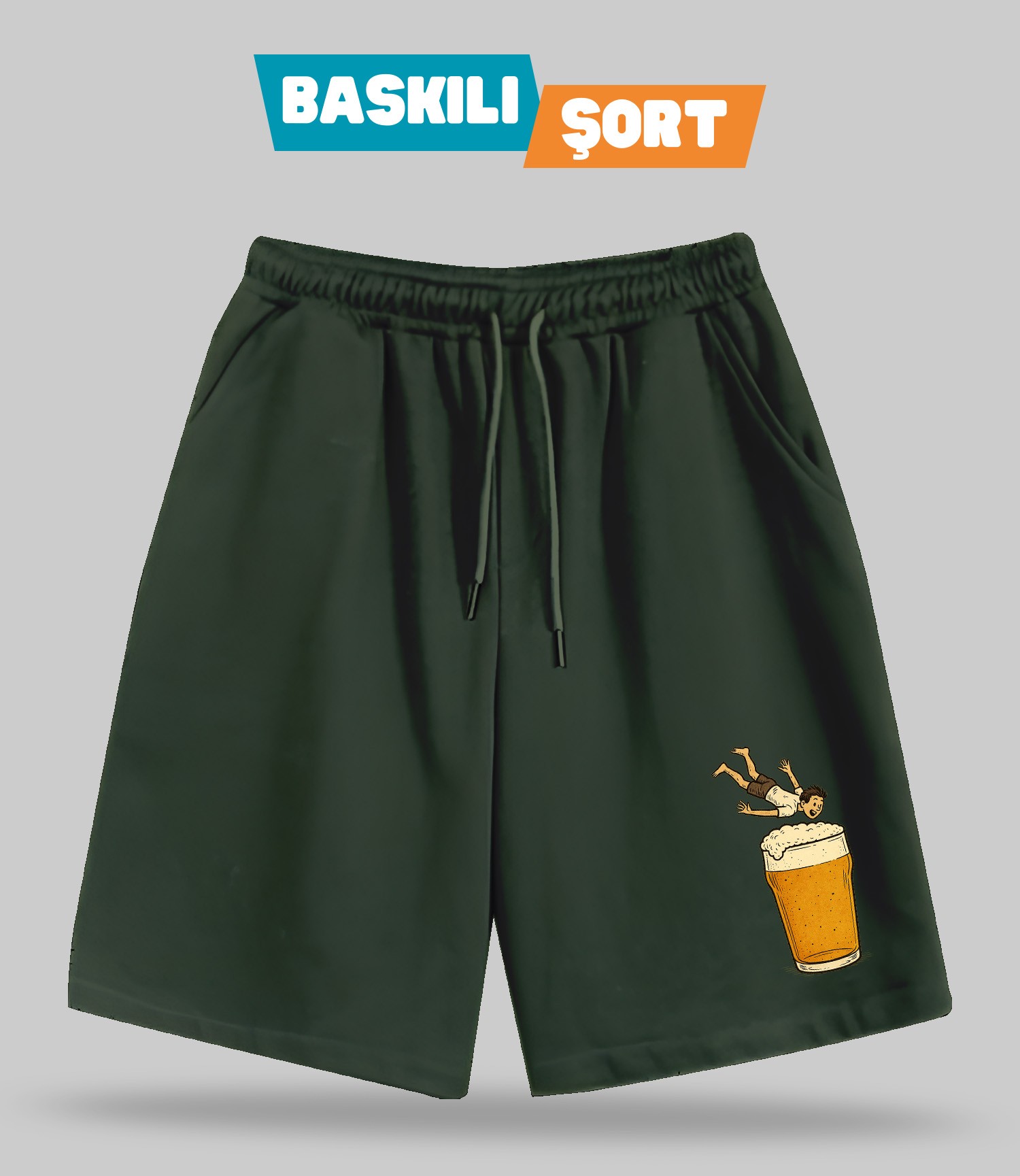 Tatil Planı 1 (Baskılı Erkek Şort)
