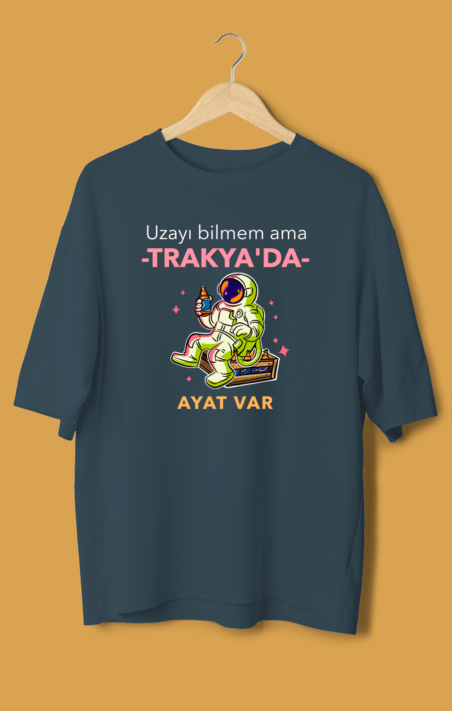 Trakyada Ayat Var (Orijinal Oversize Tişört)