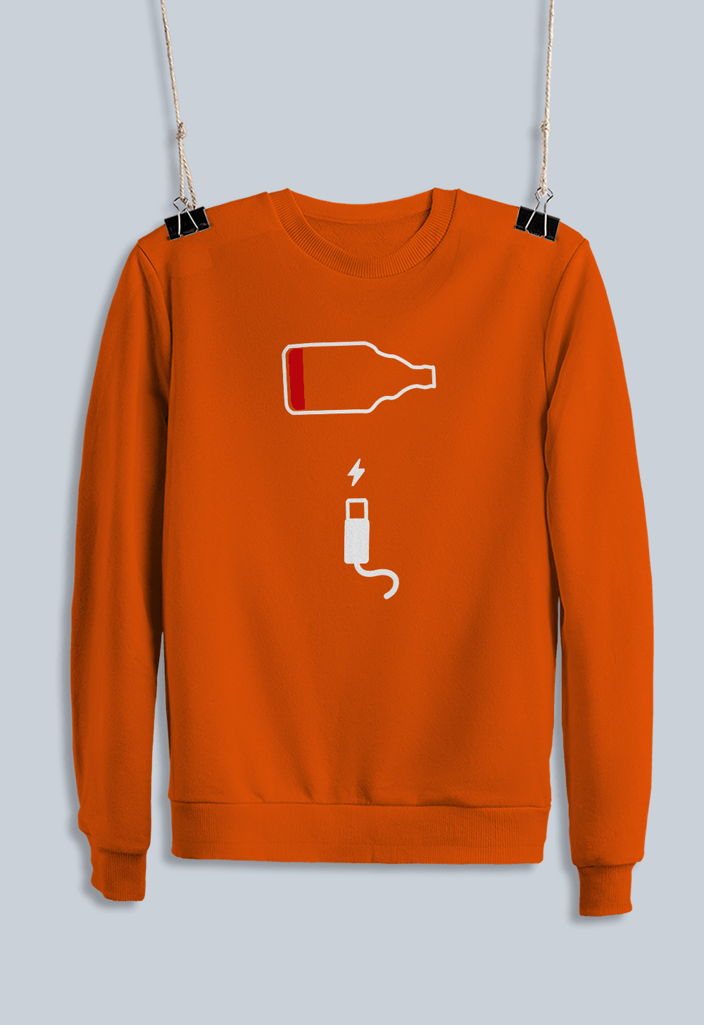 17) Bira Şarj Tasarımı (Sweatshirt)