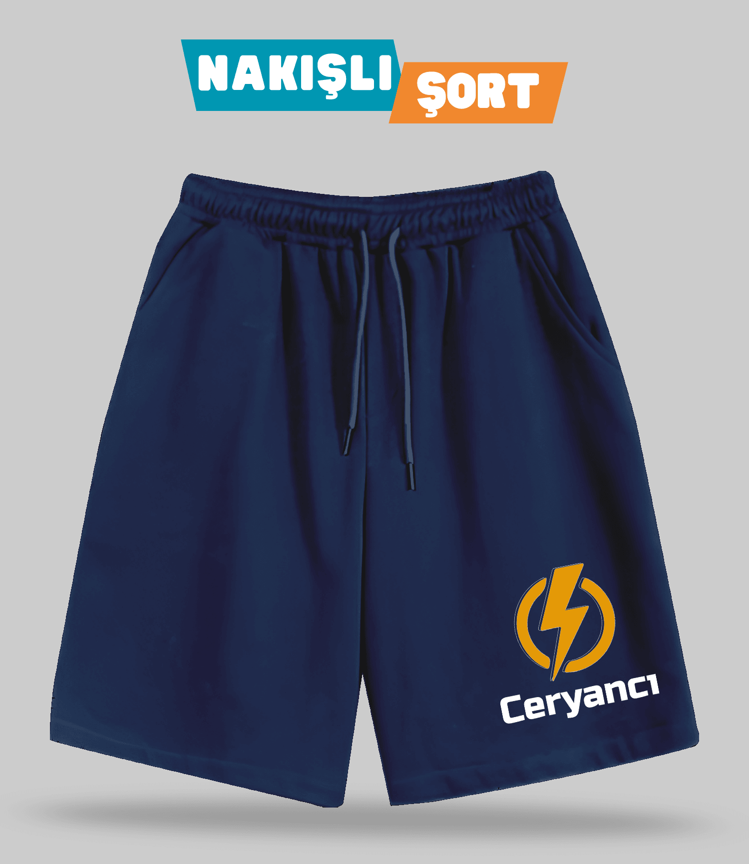 Ceryancı (Nakışlı Erkek Şort)